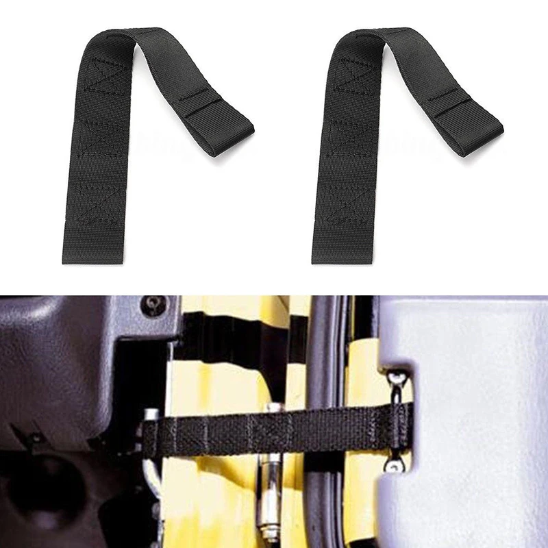 

2pcs Brand new and high quality tough nylon webbing Adjustable Door Limiting Straps PAIR for Jeep Wrangler CJ TJ YJ 1955-2006