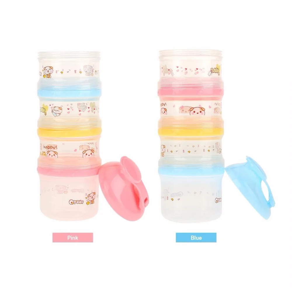 

ESTINK 4 Layers New Baby Milk Powder Baby Feeding Food Storage Container Container Box Portable Snack Formula Dispenser For Kids