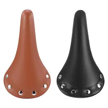 

Retro Vintage Leather Bicycle Saddle Seat Custion Road Bike MTB Sport Saddle Black Brown Bicycle Cycling Saddle Bike Seat