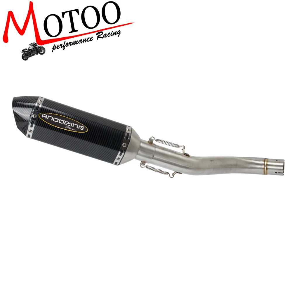 

Motorcycle Exhaust System Slip On Middle Pipe Link Pipe For Benelli 600 BJ600 BN600 with Exhaust Muffler