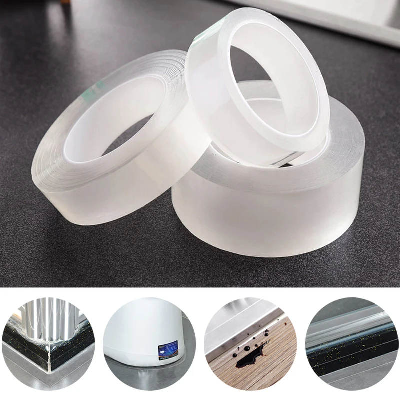

1 Roll 3M Waterproof Wall Sealing Tape Door Window Gap Beauty Seam Stickers Kitchen Supplies