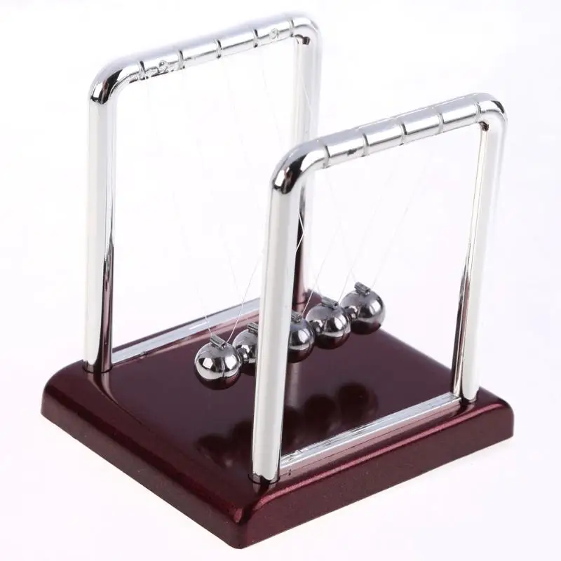 

20cm Newtons Cradle Steel Balance Ball Physics Science Pendulum Early Fun Development Educational Desk Toy Gift