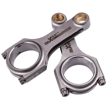 

H Beam Bielle Con Rods Rod for Fiat 500 2 cylinder 130mm Conrod Connecting Pleuel Bielles 4340 Forged EN24 Floating Crankshaft