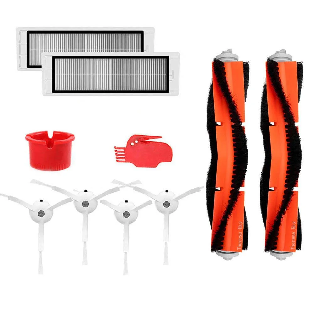 

Hay Accessories For XIAOMI MI Robot Vacuum Side Brush 3pcs Hepa Filter 3pcs Main Brush 1pcs Cleaning Tool 1pcs Cleaner Parts