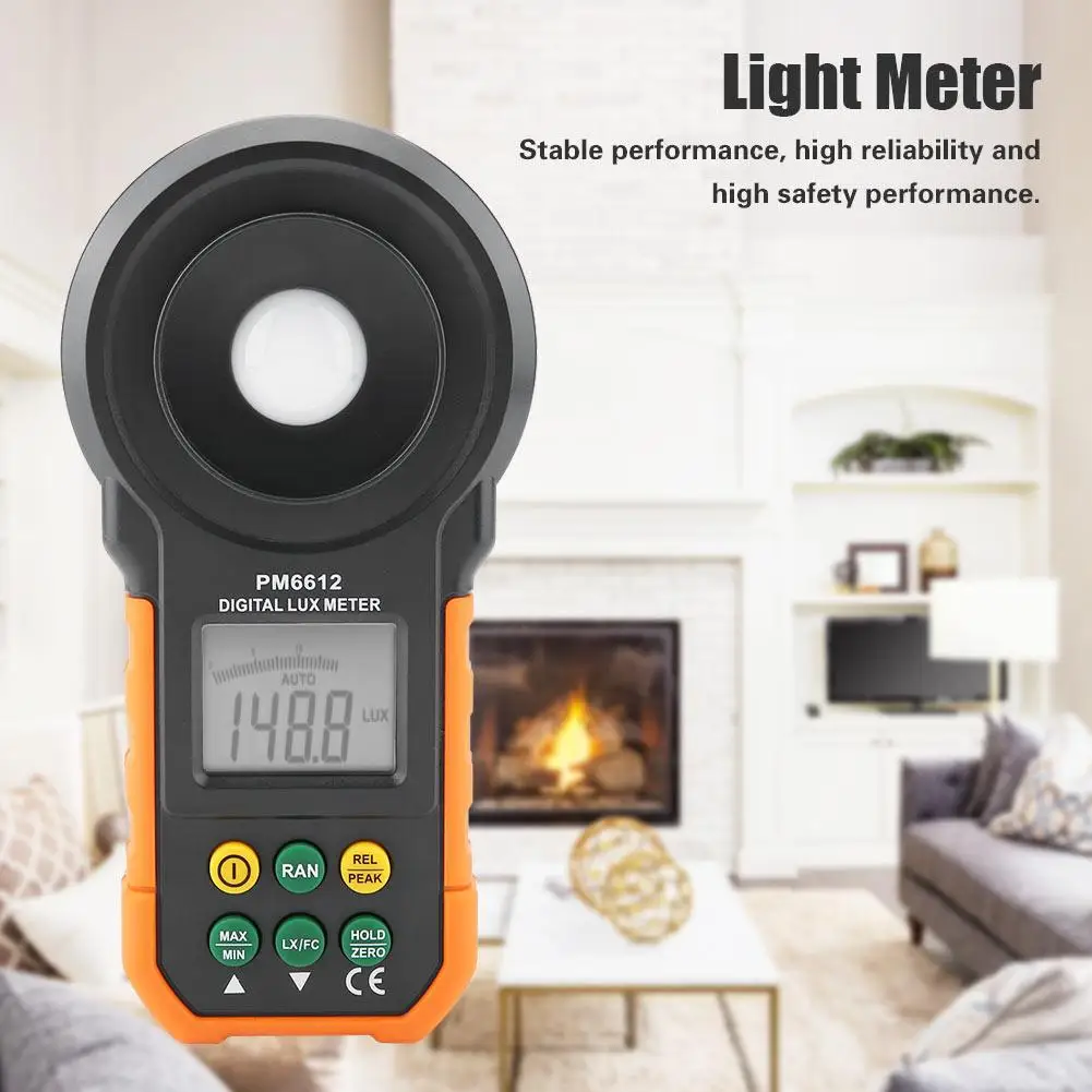 PEAKMETER светильник для фотографии цифровой фотометр высокой точности PM6612/PM6612L 200