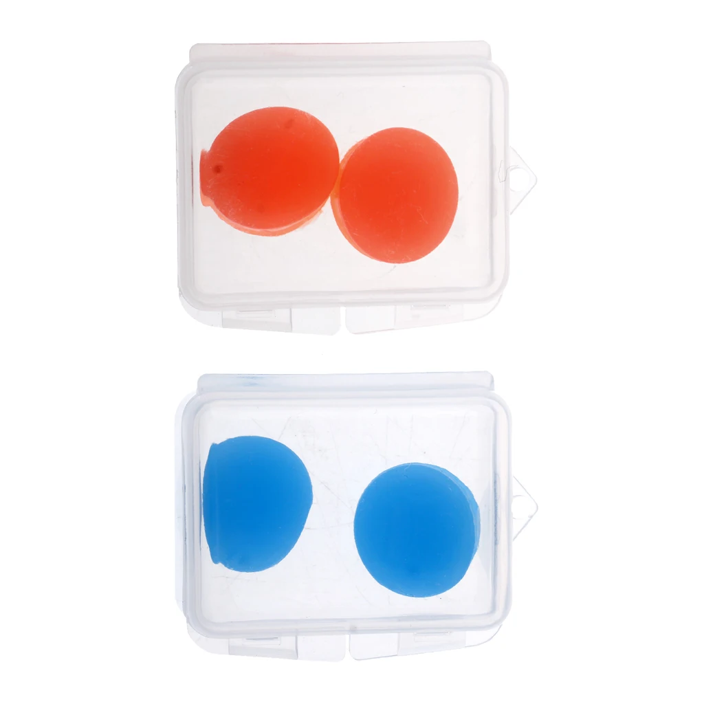 

4Pcs Silicone Ear Plugs Soft Protective Putty Earplugs Waterproof Earplugs with Storage Box for Sleeping, Swimming