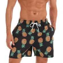 Пляжные шорты, мужские плавки мужские шорты для плаванья быстросохнущие мужские шорты Бермуды для серфинга купальный костюм Бортовая подкладка пляжная одежда