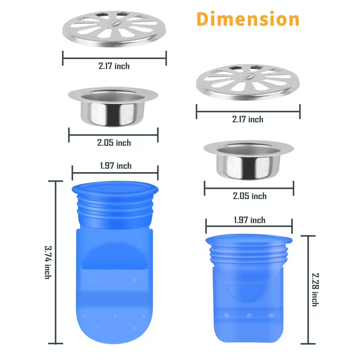 Shgo Hot Drain Backflow Preventer 4 Pack One Way Valve For Pipes Tubes In Toilet Bathroom Floor Drain Seal Resist Smell And B