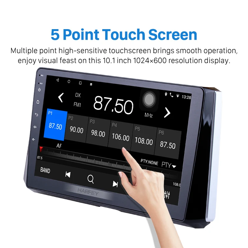 Excellent Harfey 2Din 10.1" Android 8.1/9.0 GPS Navigation Car Radio Multimedia Player Wifi Bluetooth Head Unit For 2019 Toyota Corolla 2