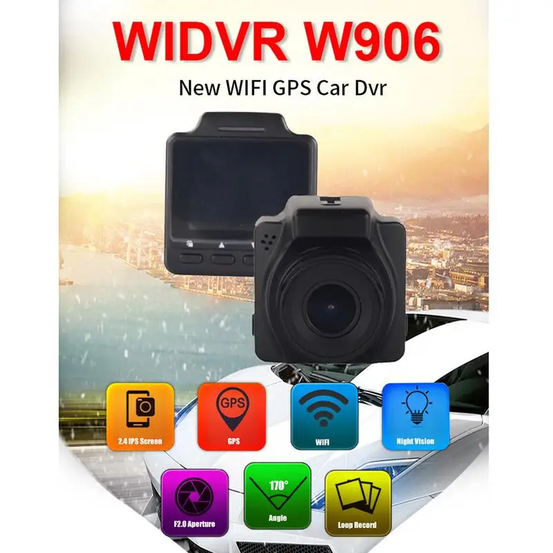 

Professional 1.5 Inch Mini Car Dash Camera 170 Degree DVR Recorder Full HD 1080P Night Vision WIFI GPS Camera