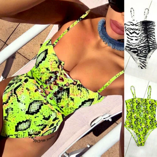 snakeskin swimming costume