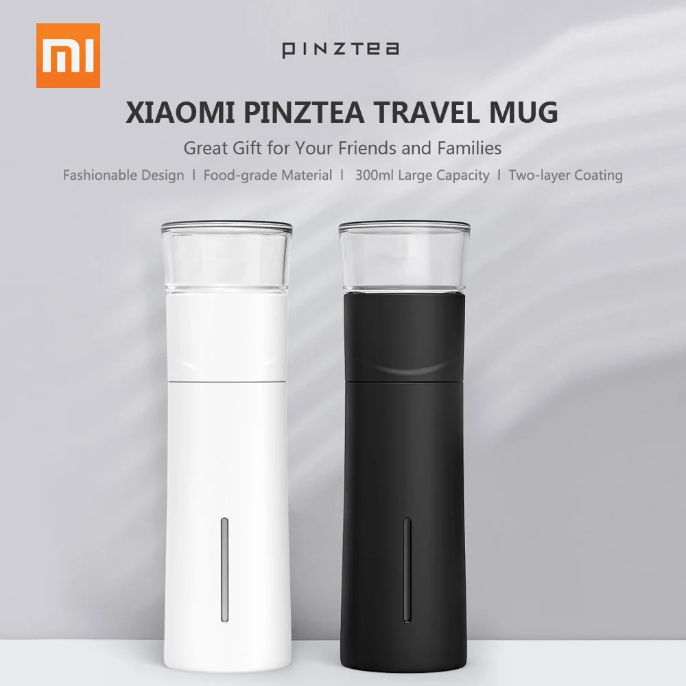 

Xiaomi Mijia Pinztea 300ml Travel Mugs Thermal Cup Tea Infuser Bottle Container Warm Keeping Cup Vacuum Flask Heat Water Mug