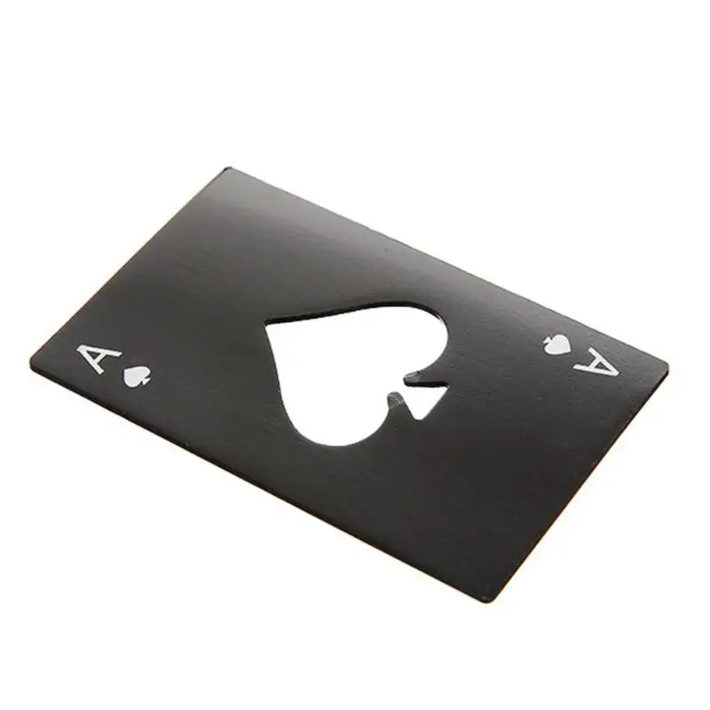 

Mini Spade A Poker Card Beer Bottle Opener Personalized Stainless Steel Bottle Opener Bar Tool