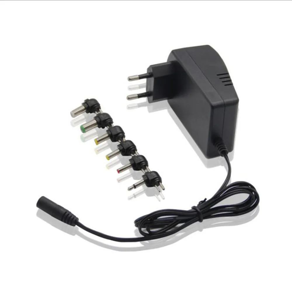 

EU Plug 3.0A Universal AC 100/240V DC Adapter Converter 6 Plugs DC 3, 4.5, 6, 7.5, 9, 12 V 30 Power Charger