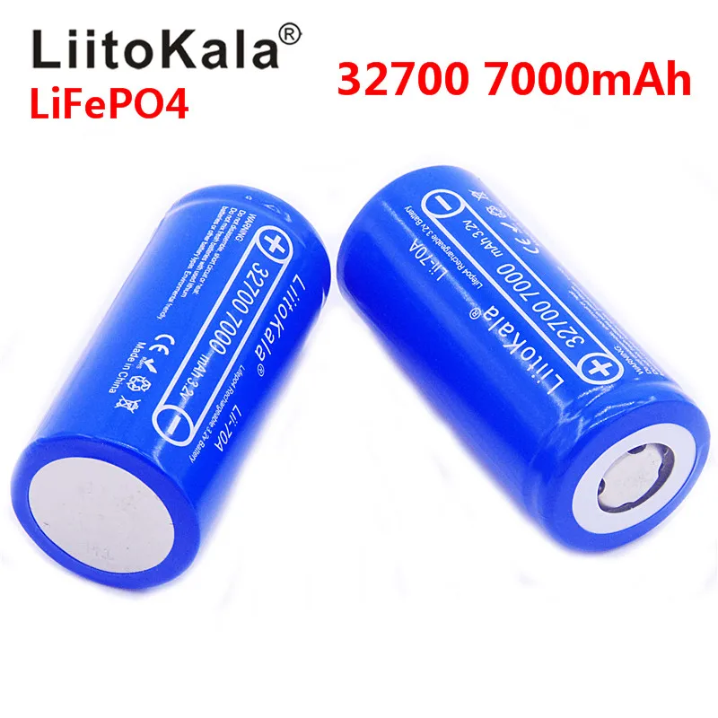 LiitoKala Lii-70A 3,2 V 32700 6500mah 7000mAh LiFePO4 батарея 35A непрерывный разряд максимум 55A батарея высокой мощности