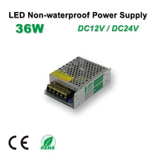 36 W LED Питание, светодиодные полосы, DC12V/24 V,-Водонепроницаемый, адаптер трансформатора, IP20, Крытый Применение для панели, линейный свет