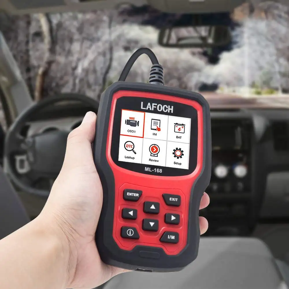 

Auto Diagnostic Scanner OBD2 LAFOCH ML-168 OBDii Car Diagnostic Scanner Tool OBD Engine Code Reader Support Multi Languages