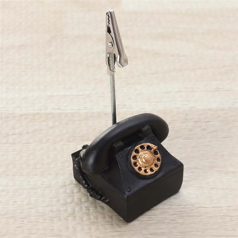 1pc Memo Clip Vintage Retro Resin Pratical Durable Note Clamp Table Decoration Clip Table Supplies Memo Folder