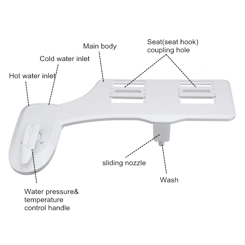 Биде сиденье для унитаза одиночное холодное горячее крепление неэлектрический спрей для воды чистящий душ ванная комната Чистый инструмент