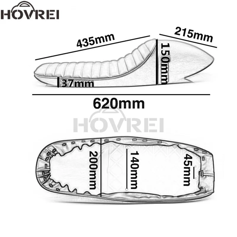 Винтажное седло для Honda CB100 CB200T CB350 CB450 CB750 62 см|Сиденья и скамейки| |