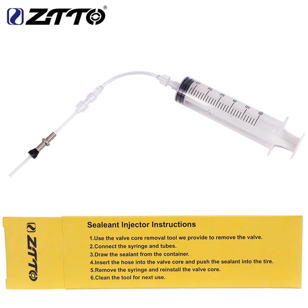 

ZTTO Tubeless Sealant Injector SI1.0 Set For MTB Road Bike Tubeless Tire UST Tyre No Tubes