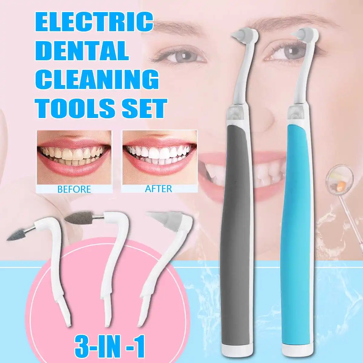 Electric Tooth Stain Eraser Plaque Remover Electric Tooth Picks Dental