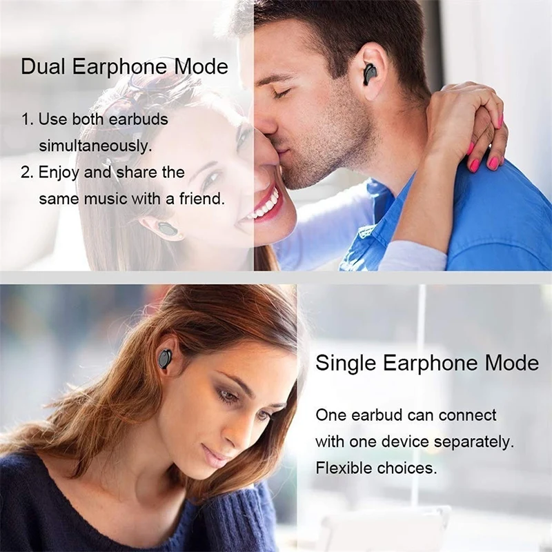 GS TWS R Bluetooth 5 0 мини спортивные стерео беспроводные bluetooth гарнитура BQB сертификация