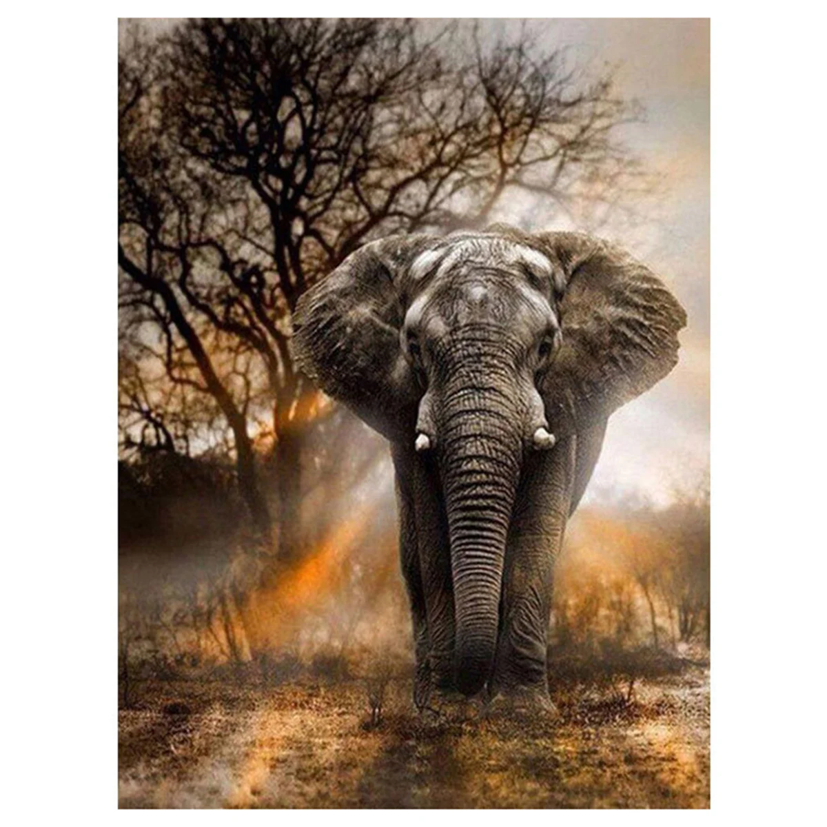 

Home Decor 5D DIY Full Drill Diamond Painting Elephant Pattern Cross Stitch Tool Set Rhinestone Embroidery Kit Wall Picture