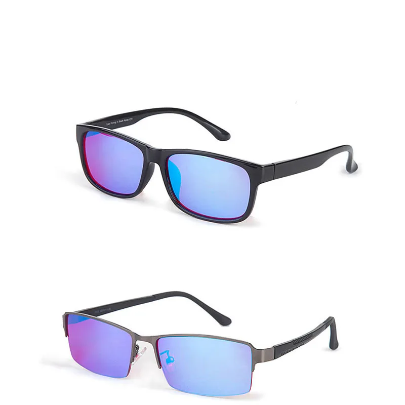 Gläser Korrektur Farbe Spiegel Blind Männer Half Rot full Lizenz Frame Frame Carter Fahrer Colorblind Grün Brillen Sonnenbrille Frauen qIIwgRrc