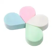 4 шт мокрого и сухого двойного назначения капля форма спонж для лица спонж мягкий лицо инструмент для очищения кожи макияж порошок Губка(смешанный цвет