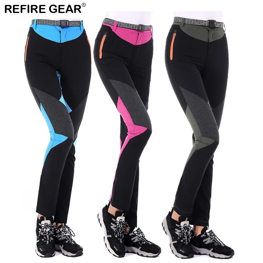 

Refire Gear Summer Pants Women's Elastic Quick Dry Hiking Breathable Trekking Trousers Sport Outdoor Camping Female Pants