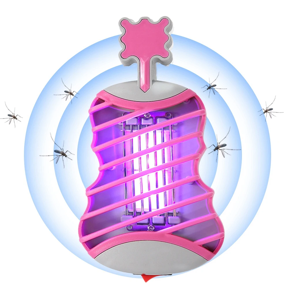 

110-240V LED Electronic Mosquito Killer Light Lamp Violin Shape Electronic Multi-functional Mosquito Zapper Killer Lamp Trap