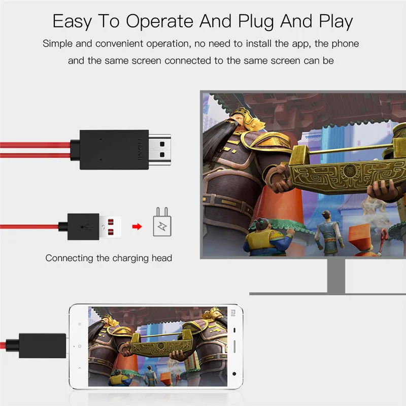 Robotsky Micro usb адаптер HDMI 11Pin штекерным HDMI USB Мужской 1080 P ТВ конвертер кабель для samsung Galaxy S4 S5 S6 края Примечание 3