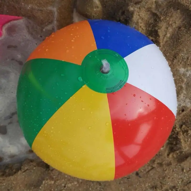 Красочный пляжный бассейн с игровой корзиной шар Забавный надувной для детей ПВХ многоцветная Летняя Пляжная игрушка пляжные игрушки для детей