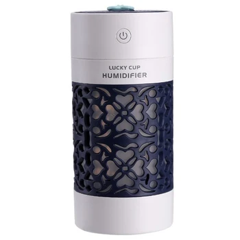 

Car Portable Air Humidifier Usb Ultrasonic Aromatherapy Diffuser With Led Fan 3 In 1 Multifunction Mini Essential Oil Diffuser