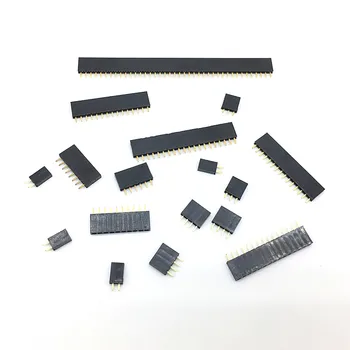 

10PCS 2.54mm Single Row Pin Female Pin Header Socket 1*2p 3p 4p 5p 6p 7p 8p 9p 10p 12p 14p 16p 20p 40p Pin Connector