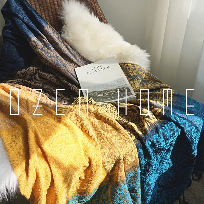 

Restore Chenille Blanket Nation Winter Thickening Cover Carpet Sofa Siesta Carpet Keep Warm Multipurpose Blanket