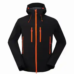 Термофлисовая непромокаемая флисовая куртка для мужчин с капюшоном 2018 уличная одежда для альпинизма одежда для охоты и рыбалки мужские