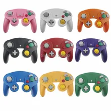 100 шт., высокое качество, проводной игровой контроллер, джойстик для N G C NINTENDO GC, игровой куб для платины, разные цвета