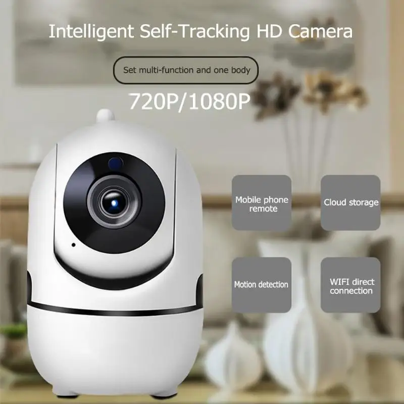 

Wireless IP Camera WiFi Surveillance Camera Baby Nanny Monitor Webcam Motion Tracking Support TF Card for Home Security