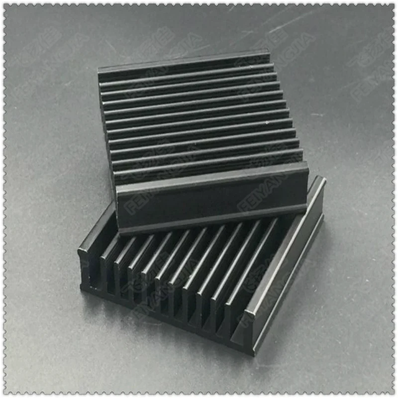 

( Free shipping ) 2 PCS black package mail 50x50x12.7mm computer radiator cooling cooler for CPU radiator aluminum