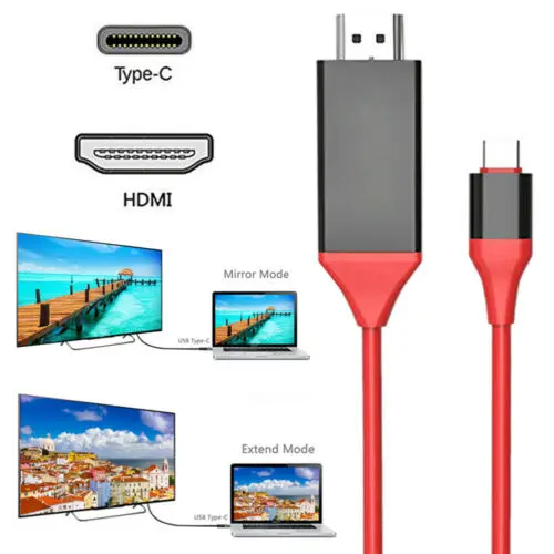 Type C to HDMI HD Mirror Adapter Cable with Andriod USB AV Cable