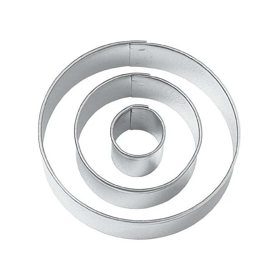 

New-Round Cut Outs Cookie Cutters,Set of 3