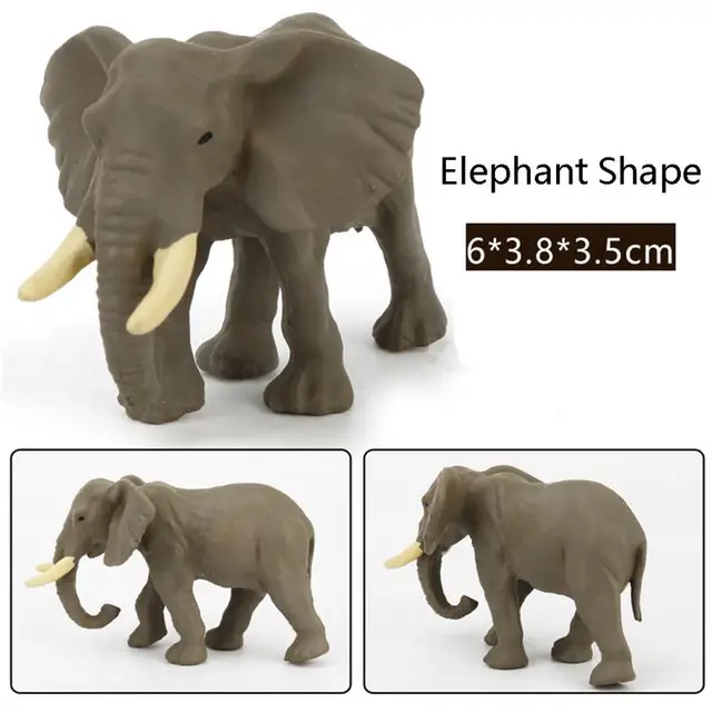 12Pc/set Plastic Zoo Animal Figure Tiger Leopard Hippo Giraffe Kids Toy Lovely Animal Toys Set Gift For Kids Puzzle Learning Toy 5