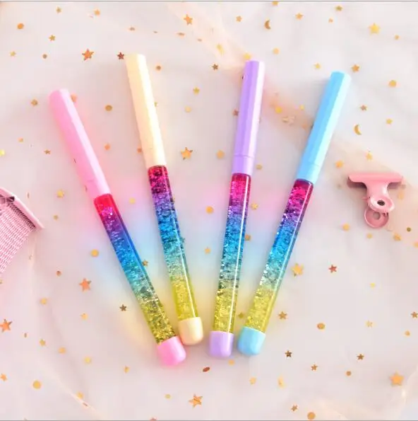 

Ellen Brook 1 Piece Korean Stationery Cute Gel Pen School Office Kawaii Supply Handles Novelty Gift Creative Flow Oil Rainbow