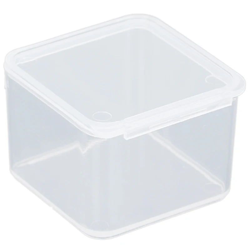 

Transparent Plastic Small Square Boxes,Packaging Storage Box,With Lid For Jewelry Box Accessories Finishing Box Hardware Parts