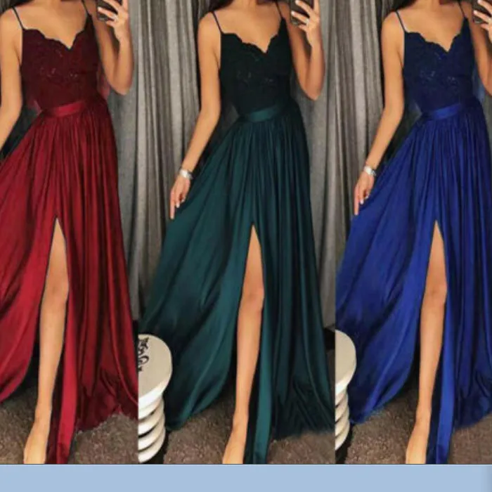 

2019 New Ladies Bridesmaid Wedding Elegant Solid Color Long Skirt Evening Cocktail Party Skirt