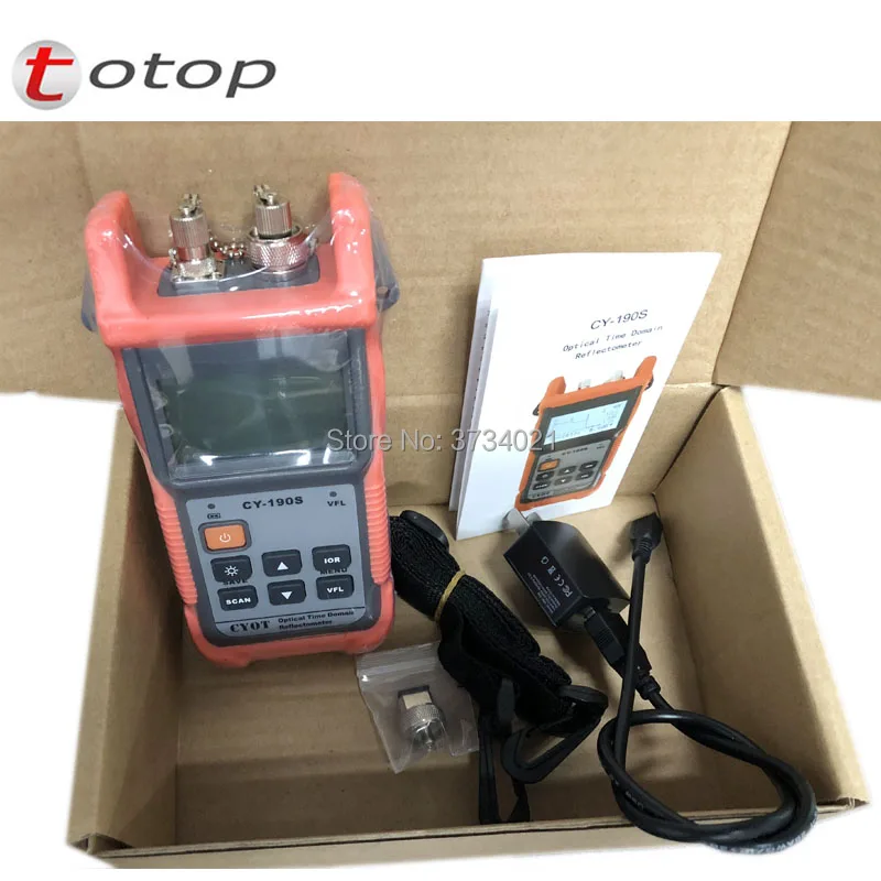 CY 190S ручной OTDR 60км волоконный тестер обнаружения неисправностей 1310нм + 1 мВт VFL