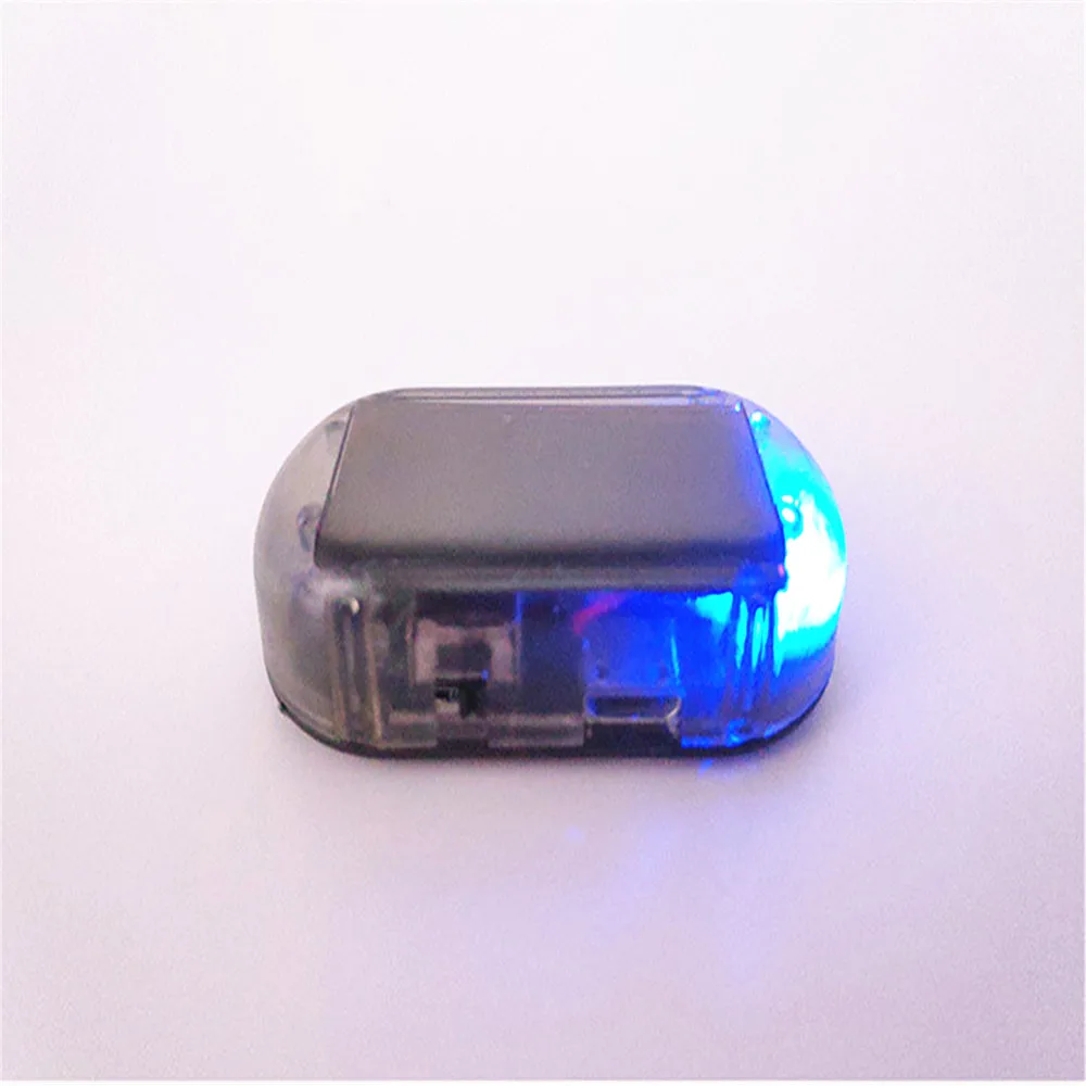 Солнечная USB Мощность автосигнализации светильник Анти кражи Предупреждение