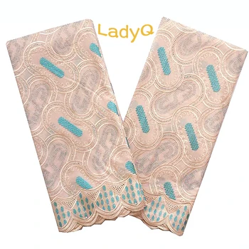 

Embroidery Material Brown Dry Lace Nigerian Fabric High Quality Swiss Voile Lace in Switzerland Multicolor African Lace Fabrics